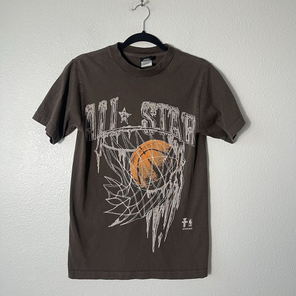 RARE Travis Scott All Star Weekend Tee Brown Size Small Cotton